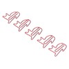 100pcs Cat Shape Paper Clips Increase Slip Resistance Rust Prevention