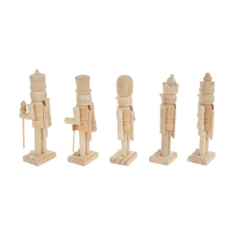 Unfinished Paintable Wood Nutcrackers