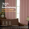 OVZME Blush Pink Blackout Curtains for Bedroom 54 Inches Long