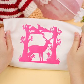 GIRAFVINYL Puff Vinyl Heat Transfer, Glow in The Dark Vinyl Neon HTV Vinyl - 12” X 10” 3D Foaming Iron on Vinyl for T-Shirt, Easy to Weed Puff HTV Vinyl, 5 Sheets