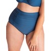 SHAPERMINT Essentials Shapewear Swimear Bottom,Ocean Blue,3XL