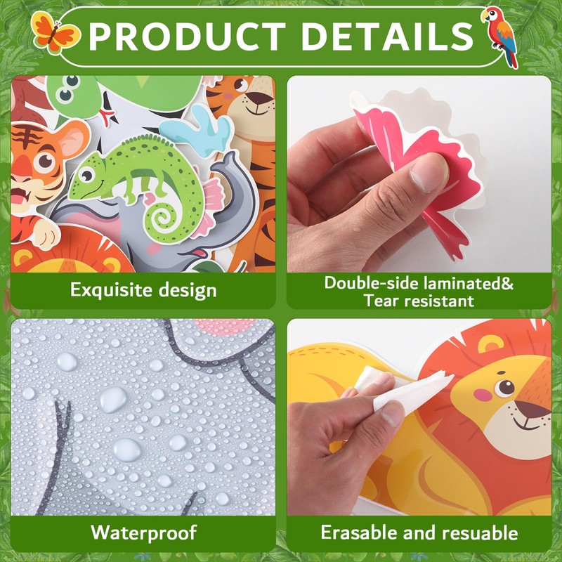 We are Wild About Learning Bulletin Board Set Jungle Animals