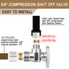 [20 Pieces] Lingmfg Angle Valve Shut Off Valve 5/8" Compression