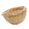 Baoblaze 2pcs Bamboo Canary Nest toy Finch Breeding Nesting Hanging