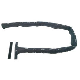 RiteAV 40" Perforated Neoprene Cable Management Sleeve, Black/White Reversible