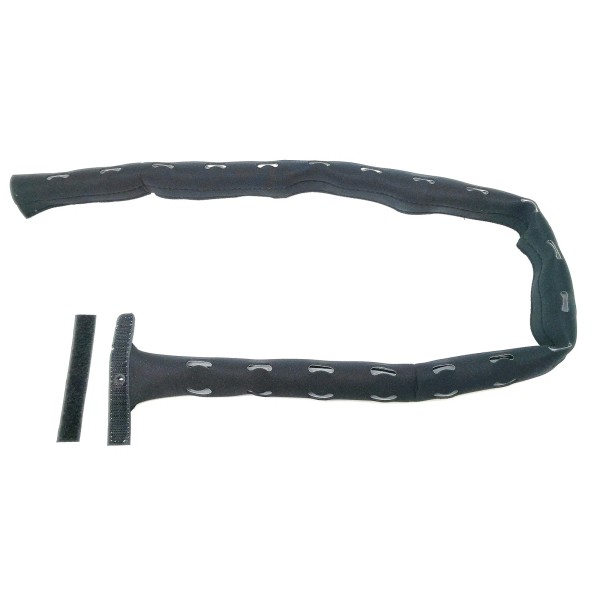 RiteAV 40" Perforated Neoprene Cable Management Sleeve, Black/White Reversible