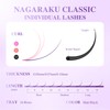 NAGARAKU Individual Eyelashes, 5th Generation Eyelash Material, 1 to 1