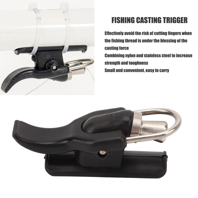 Fishing Trigger Aid Stainless Steel Thumb Button Finger Guard Accessories