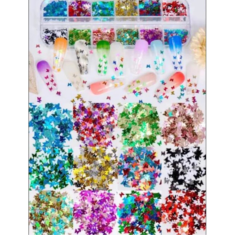 Decoración De Uñas Strass para uñas, 3 Cajas Strass 48