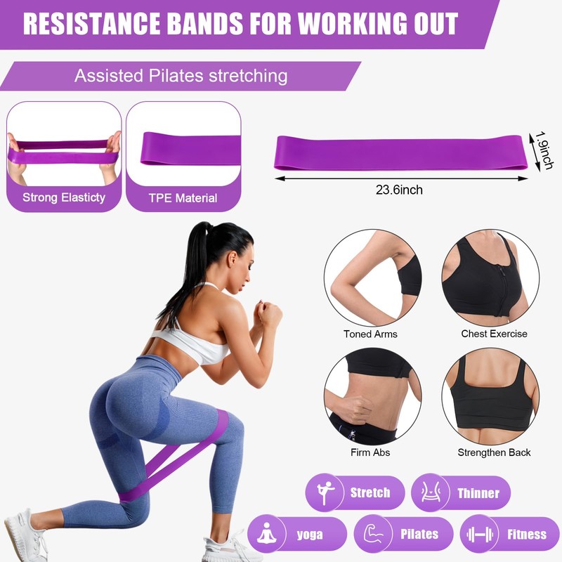 Soulchen 30 Pcs Exercise Pilates Ball 9 Inch with Bags