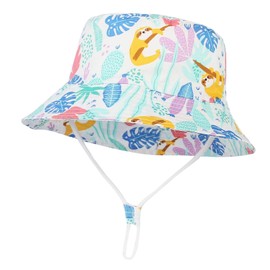 GEMVIE Fishing Hat Baby Boy Girl Sun Hat Toddler Summer Hat Beach Hat, White