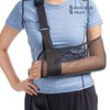 Cast Arm Sling Mesh Protector - Large, Breathable Summer Arm Support Black