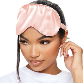 SMUG Satin Sleep Mask & Eye Mask - Deep Dream Sleep Masks for Women & Men - Soft Sleeping Eye Mask to Nourish Skin, & Reduce Dark Circles - Eye Sleep Mask to Block Out Light - Pink 3-Pack