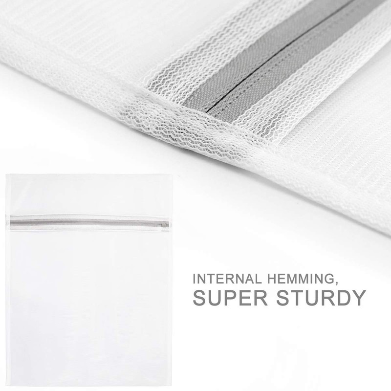 Muchfun 3Pcs Durable Fine Mesh Laundry Bags for Delicates 12