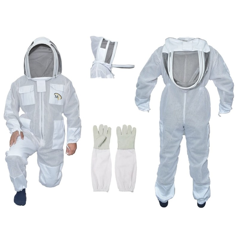 MS 3 Layer Bee Suit with One Pair Bee Gloves