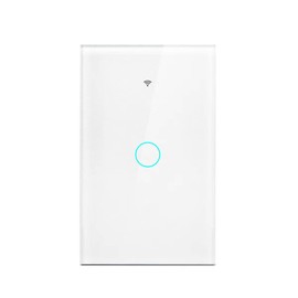 MOYAC Interruptor Inteligente Wifi de Cable Neutro Requerido, Apagador Inteligente sin Capacitor, Control Remoto a Través de APP, Función de Temporización, Compatible con Alexa (Blanco, 1 Gang)