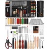 QMNNMA QMNNMA 102PCS Leather Working Tools Leather Tool Kit with
