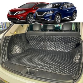 7DEEKEI Cargo Mat for 2015-2024 Nissan Murano Trunk and Rear Backrest - All Weather Anti-Slip Cargo Liners