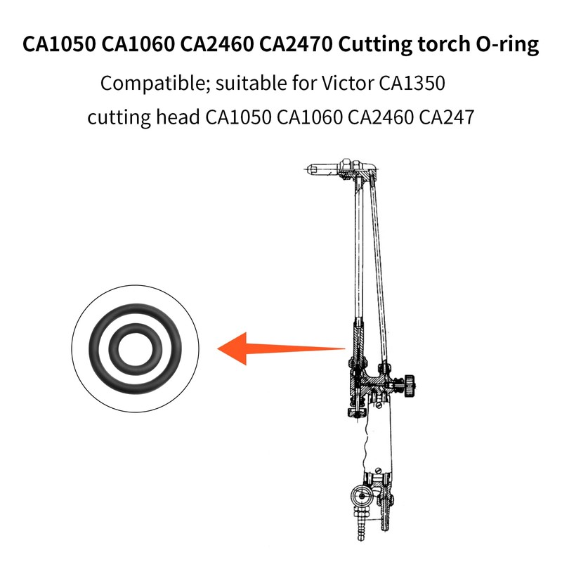 CA1050 CA1060 CA2460 CA2470 Torch O-Ring Replacement Repair Kit (6-Pack)
