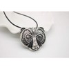 PikaLF Bear Necklace for Men, Nordic Viking Bear Head Pendant