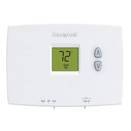 Honeywell - TH1110DH1003 - Honeywell TH1110DH1003 PRO 1000 Horizontal Mount Non-Programmable Digital Thermostat; 1 Heat / 1 Cool