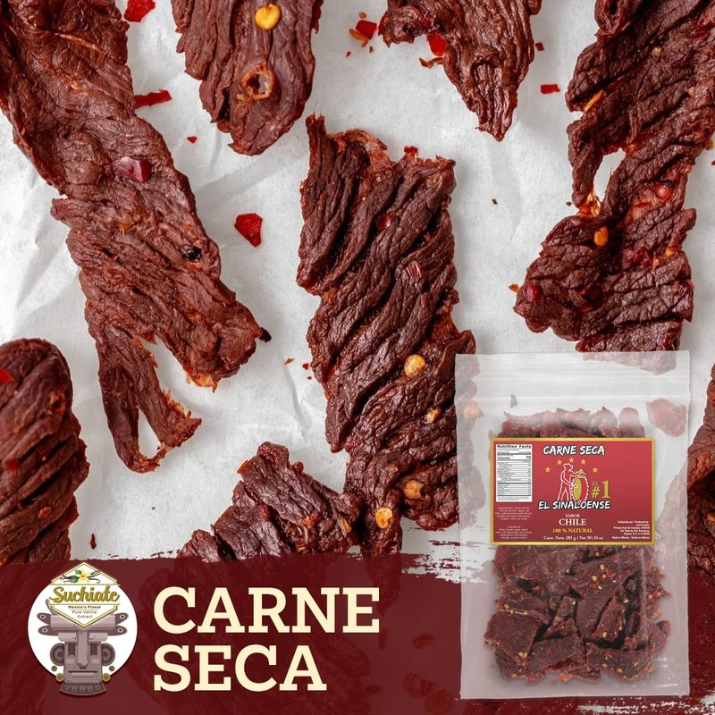 Beef Jerky El Sinaloense (Hot and Spicy, 10 oz (Pack