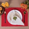 Chinese Red Placemats, Set of 6, Kitchen Dining Table Cloth,