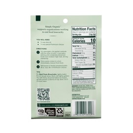 Simply Organic Sweet Basil Pesto, Organic, 0.53 Ounce (Pack of 12)