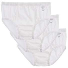 organicboom 100% Certified Organic Cotton Single Jersey Lightweight Boys Panties Briefs Ultra Soft Comfortable (Boy Off White 3Pack, 15-16Y)