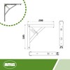 Amig - Shelf Bracket Stainless Steel Model 8 | Folding