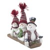 Decorative Figurine Three Snowmen (B) on Sleigh