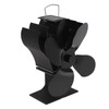 Heat Powered Stove Fan Self Starting Heat Resistant Aluminum Alloy
