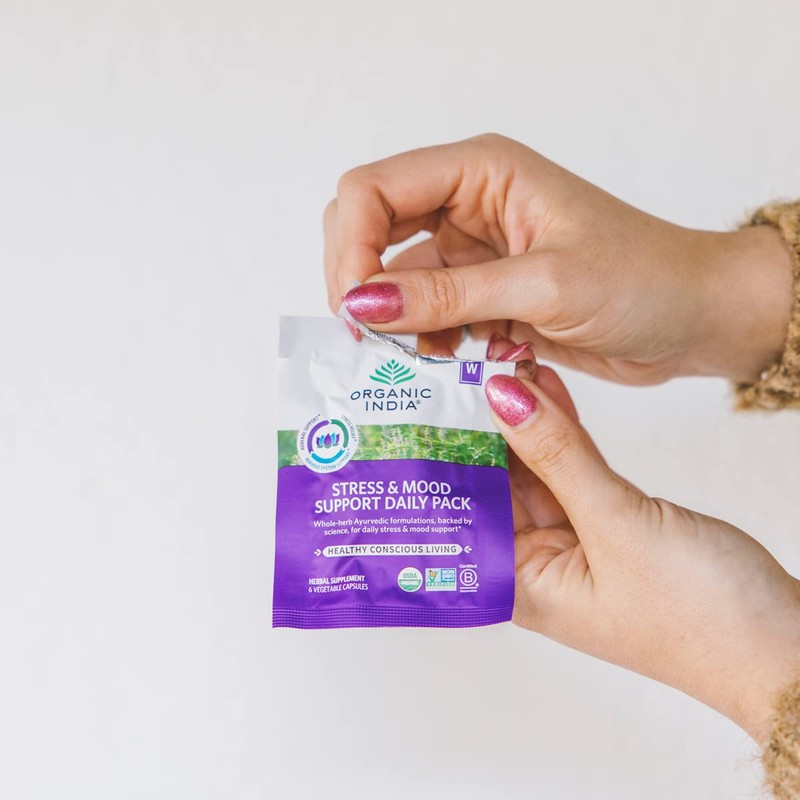 ORGANIC INDIA Stress & Mood Support Daily Pack - Stress