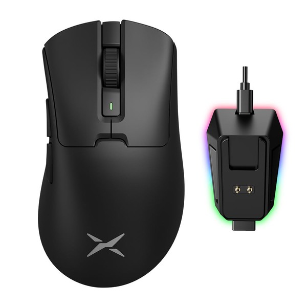 DELUX M900 Ergonomic Gaming Mouse Wireless, 63g Light Weight, Leading