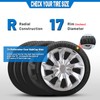 4-Pack 17 Inch Wheel Rim Cover Hubcaps, AUTOWIKI Special Design