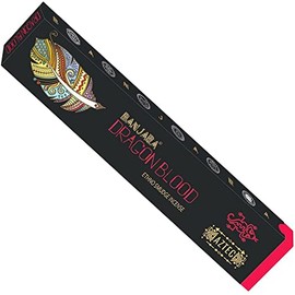 Banjara Dragon Blood Ethno-Tribal Smudge Incense Sticks Meditation Agarbatti (12 Pack)