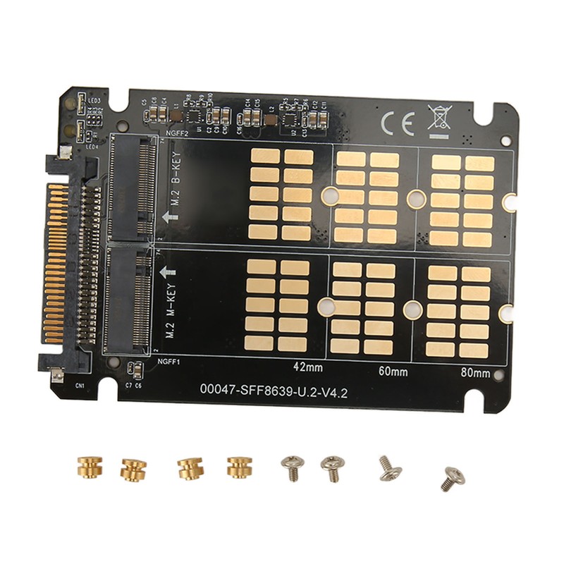 M.2 NVME SATA to U.2 Adapter Card NVME SATA Dual