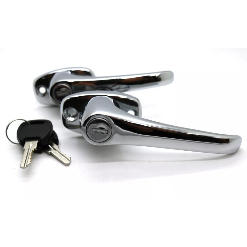 LatchWell NEW Chrome Outside Exterior Door Handle SET / FOR