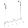 Spectrum Diversified Utility Rack 3 Hook Over The Door, White