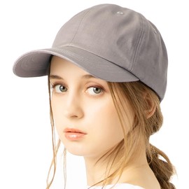 Loo&c Women's Hat, Large Size, Well Crafted, Deep Cap, Cool to the Touch, UV Protection, 100% Cotton, Adjustable Size, All Seasons, beige grey