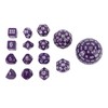 15pcs Polyhedral Dice Set 3 to 100 Sides Complete Polyhedral