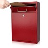 KYODOLED Steel Key Lock Mail Boxes Outdoor, Locking Wall Mount
