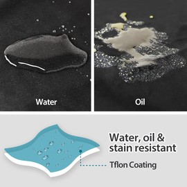 ROTANET Server Apron 2 Pack Black with 3 Pockets 22 Inch Long Waiter Waitress Bistro Half Waist Aprons for Women Men Waterproof