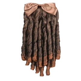 Hair Extensions Ponytail Hairpiece with Bow Spiral Synthetic Historical Colonial Lady Costume Wig Ponytail Hairpiece with Bow Barrister Wig Lady Costume Wig Curly Hairpieces