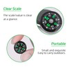 12Pcs Button Compass Mini Compass, 20mm Pocket Oil Filled Compass