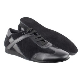 Very Fine Black Suede Dance Loafer with Black Highlights Ballroom Latin Salsa Rhythm Tango M 10.5