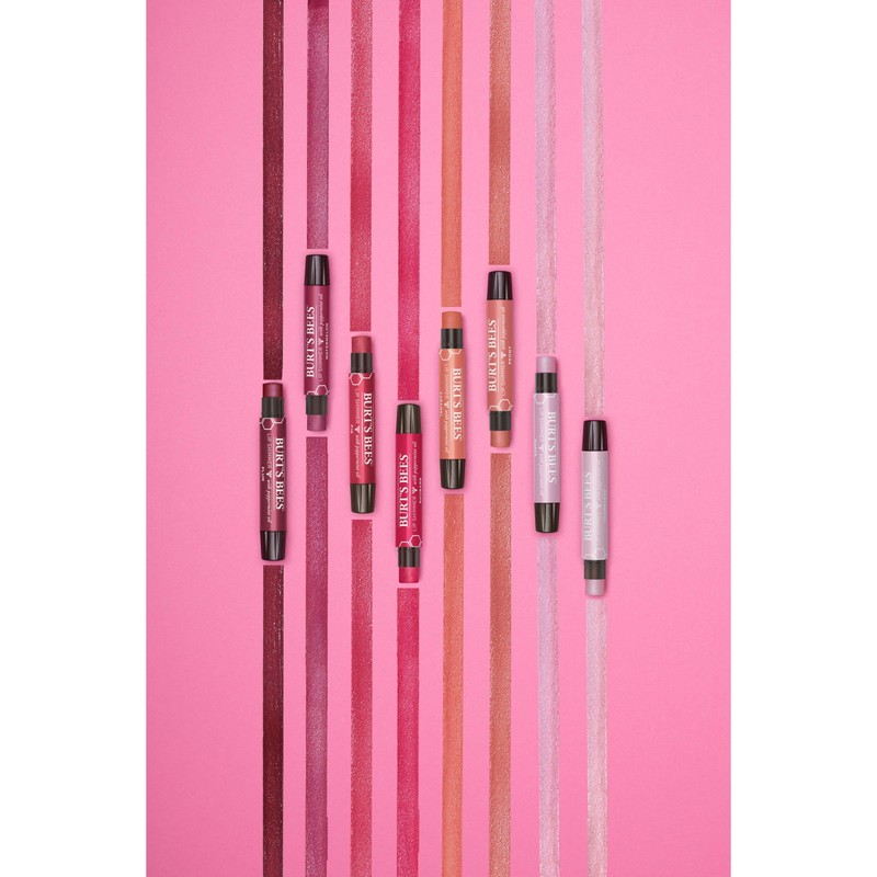 Burt's Bees Shimmer Lip Tint Set, Tinted Lip Balm Stick,
