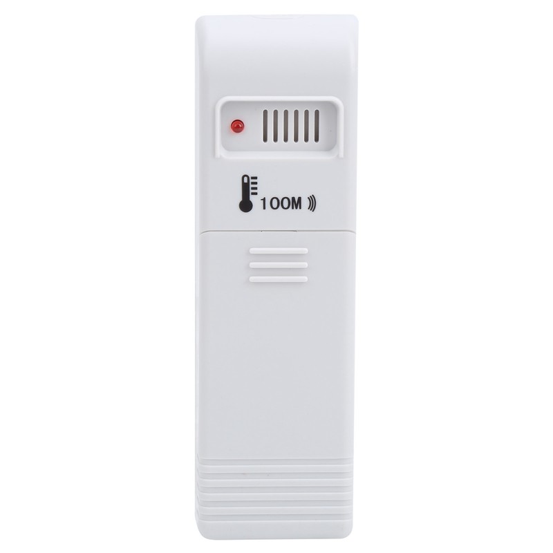 CJ3316RF 4in Thermometer with Clock Function Indoor Outdoor Digital Wireless