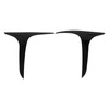 Fydun Fog Light Bezel Dustproof Light Black Frame Trim for