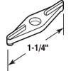Prime-Line L 5912 Double Wing Clips, 1-1/4 In., Plastic, White